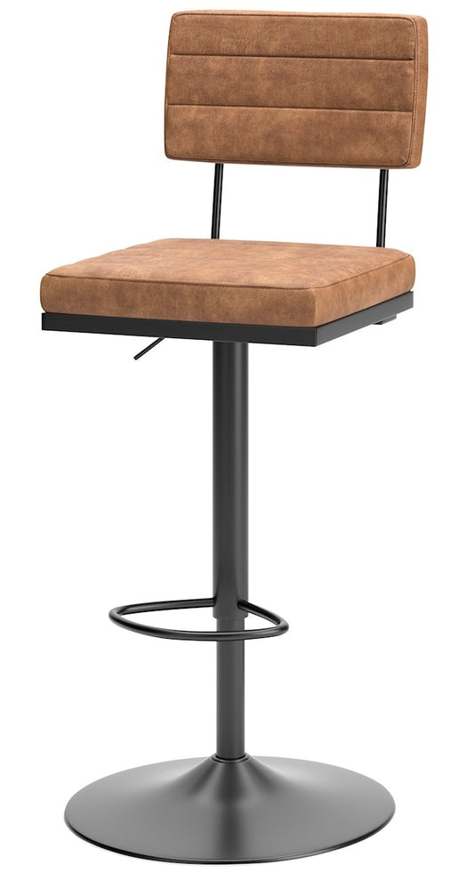 Strumford Bar Height Bar Stool | Brown/Black | Ancho: 501.65 - Alto: 1079.5 - Prof : 501.65