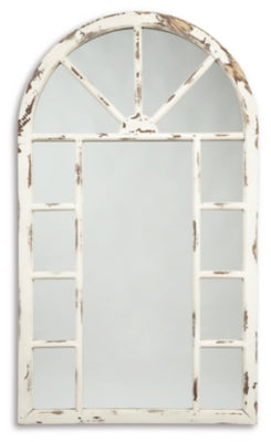 Divakar Accent Mirror | Antique White | Ancho: 76.2cm - Alto: 132.1cm - Prof: 2.9cm