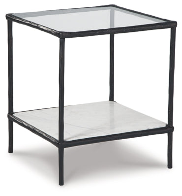 Ryandale Accent Table | Antique Black | Ancho: 52.7cm - Alto: 62.9cm - Prof: 52.7cm