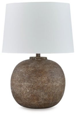 Neavesboro Table Lamp | Antique Brown/White | Ancho: 45.1cm - Alto: 63.8cm - Prof: 45.1cm