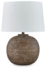 Neavesboro Table Lamp | Antique Brown/White | Ancho: 45.1cm - Alto: 63.8cm - Prof: 45.1cm
