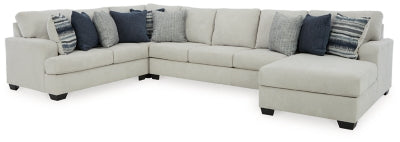 Lowder 4-Piece Sectional with Chaise | Stone | Ancho: 289.6cm - Alto: 101.6cm - Prof: 251.5cm