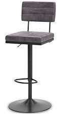 Strumford Bar Height Bar Stool | Gray/Black | Ancho: 50.2cm - Alto: 108.0cm - Prof: 50.2cm