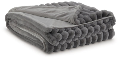 Alsonwell Throw (Set of 3) | Gray | Ancho: 127.0cm - Alto: 2.5cm - Prof: 152.4cm