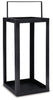 Briana Lantern | Antique Black | Ancho: 25.4cm - Alto: 53.3cm - Prof: 25.4cm