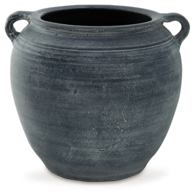 Meadie Vase | Distressed Blue | Ancho: 26.0cm - Alto: 22.2cm - Prof: 23.8cm