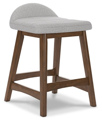Lyncott Counter Height Bar Stool | Light Gray/Brown | Ancho: 48.3cm - Alto: 73.0cm - Prof: 50.2cm