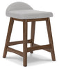 Lyncott Counter Height Bar Stool | Light Gray/Brown | Ancho: 48.3cm - Alto: 73.0cm - Prof: 50.2cm