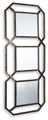 Savane Accent Mirror | Antique Gold Finish | Ancho: 381.0 - Alto: 990.6 - Prof : 38.1