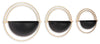 Tobins Wall Planter (Set of 3) | Black/Gold Finish | Ancho: 38.9cm - Alto: 37.5cm - Prof: 16.5cm