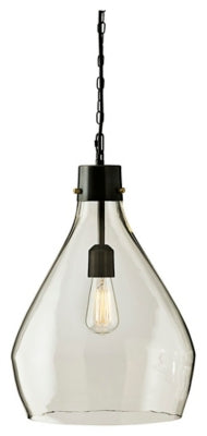Avalbane Pendant Light | Clear/Gray | Ancho: 34.6cm - Alto: 51.4cm - Prof: 34.6cm