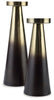 Theseus Candle Holder (Set of 2) | Gold Finish/Brown | Ancho:  - Alto:  - Prof :