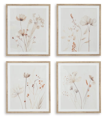 Bondner Wall Art (Set of 4) | Beige/Rust | Ancho: 58.7cm - Alto: 68.6cm - Prof: 3.8cm