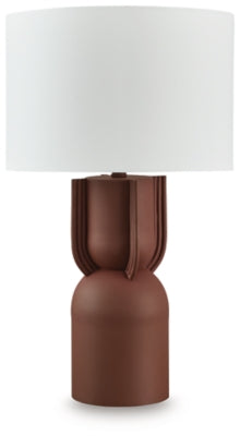 Rowandale Table Lamp | Brick Red | Ancho: 41.6cm - Alto: 69.8cm - Prof: 41.6cm