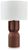 Rowandale Table Lamp | Brick Red | Ancho: 41.6cm - Alto: 69.8cm - Prof: 41.6cm