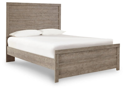 Culverbach Full Panel Bed | Gray | Ancho: 1435.1 - Alto: 1346.2 - Prof : 2000.25 + Base Cama Full - Anc 135cm x Lar 190cm x Alt 12cm