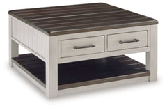 Darborn Lift-Top Coffee Table | Gray/Brown | Ancho: 90.2cm - Alto: 48.9cm - Prof: 90.2cm