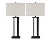 Aniela Table Lamp (Set of 2) | Bronze Finish | Ancho: 38.7cm - Alto: 73.7cm - Prof: 21.9cm