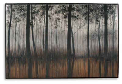 Philyra Wall Art | Black/Orange/Silver | Ancho: 182.9cm - Alto: 121.9cm - Prof: 3.8cm