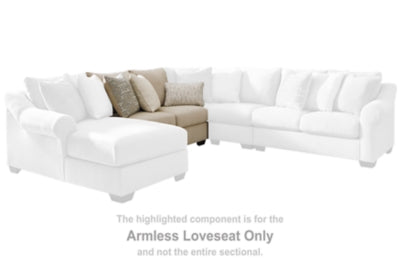 Carnaby Armless Loveseat | Linen | Ancho: 132.1cm - Alto: 99.1cm - Prof: 99.1cm