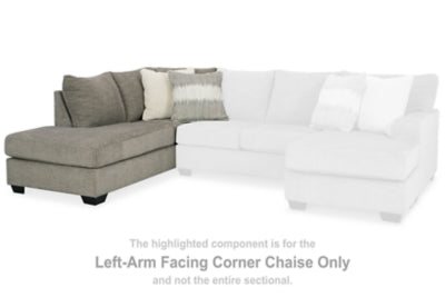 Creswell Left-Arm Facing Corner Chaise | Stone | Ancho: 94.0cm - Alto: 99.1cm - Prof: 221.0cm