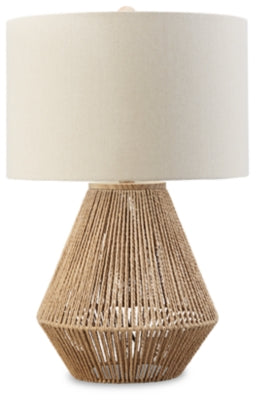Clayman Table Lamp | Natural/Brown | Ancho: 40.6cm - Alto: 59.7cm - Prof: 40.6cm
