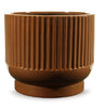 Avalyah Vase (Set of 2) | Burnt Umber | Ancho: 22.5cm - Alto: 20.0cm - Prof: 22.5cm