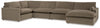 Sophie 5-Piece Sectional with Chaise | Cocoa | Ancho: 424.2cm - Alto: 91.4cm - Prof: 221.0cm