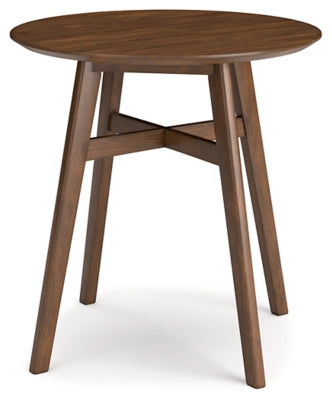 Lyncott Counter Height Dining Table | Brown | Ancho: 91.4cm - Alto: 91.4cm - Prof: 91.4cm
