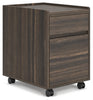 Zendex File Cabinet | Dark Brown | Ancho: 390.65 - Alto: 571.5 - Prof : 508.0
