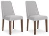 Lyncott Dining Chair | Gray/Brown | Ancho: 47.0cm - Alto: 92.7cm - Prof: 63.8cm