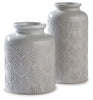 Edwinna Vase (Set of 2) | Gray | Ancho: 133.35 - Alto: 257.18 - Prof : 133.35