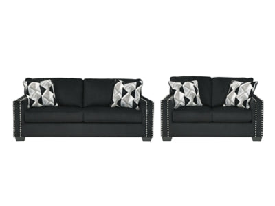 Gleston Sofa and Loveseat | Onyx | Ancho: 0.0cm - Alto: 0.0cm - Prof: 0.0cm