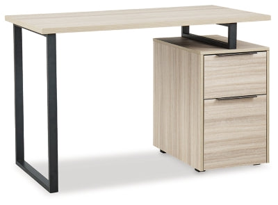 Waylowe 48" Home Office Desk | Natural/Black | Ancho: 1200.15 - Alto: 762.0 - Prof : 603.25