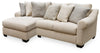 Carnaby 2-Piece Sectional with Chaise | Linen | Ancho: 254.0cm - Alto: 99.1cm - Prof: 170.2cm