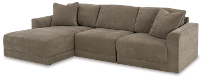 Raeanna 3-Piece Sectional Sofa with Chaise | Storm | Ancho: 2870.2 - Alto: 914.4 - Prof : 1752.6
