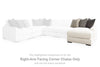 Elissa Court Right-Arm Facing Corner Chaise | Vanilla | Ancho: 96.5cm - Alto: 91.4cm - Prof: 165.1cm