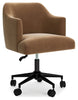 Austanny Home Office Desk Chair | Warm Brown | Ancho: 59.1cm - Alto: 85.1cm - Prof: 59.1cm