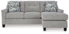 Keenelynn Sofa Chaise | Nickel | Ancho: 228.6cm - Alto: 104.1cm - Prof: 157.5cm