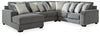 Castano 4-Piece Sectional with Chaise | Jewel | Ancho: 3505.2 - Alto: 990.6 - Prof : 1574.8