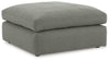 Elyza Oversized Accent Ottoman | Smoke | Ancho: 1066.8 - Alto: 508.0 - Prof : 1066.8