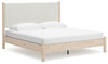 Cadmori King Upholstered Panel Bed | Two-tone | Ancho: 205.1cm - Alto: 130.8cm - Prof: 217.2cm