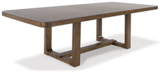 Cabalynn Dining Extension Table | Light Brown | Ancho: 116.8cm - Alto: 76.2cm - Prof: 274.3cm