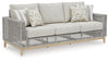 Seton Creek Outdoor Sofa with Cushion | Gray | Ancho: 209.9cm - Alto: 91.1cm - Prof: 92.1cm