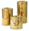Marisa Candle Holder (Set of 3) | Gold Finish | Ancho: 12.2cm - Alto: 27.5cm - Prof: 12.2cm