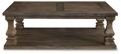 Johnelle Coffee Table | Gray | Ancho: 137.2cm - Alto: 45.1cm - Prof: 101.6cm