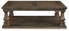 Johnelle Coffee Table | Gray | Ancho: 137.2cm - Alto: 45.1cm - Prof: 101.6cm