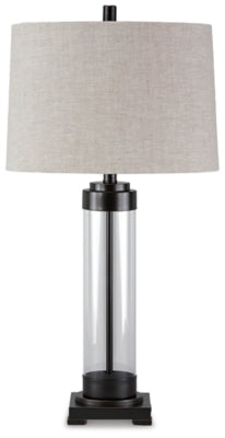 Talar Table Lamp | Clear/Bronze Finish | Ancho: 39.4cm - Alto: 77.5cm - Prof: 39.4cm
