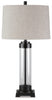 Talar Table Lamp | Clear/Bronze Finish | Ancho: 39.4cm - Alto: 77.5cm - Prof: 39.4cm