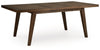 Zumbado Dining Extension Table | Brown | Ancho: 106.7cm - Alto: 76.2cm - Prof: 198.4cm